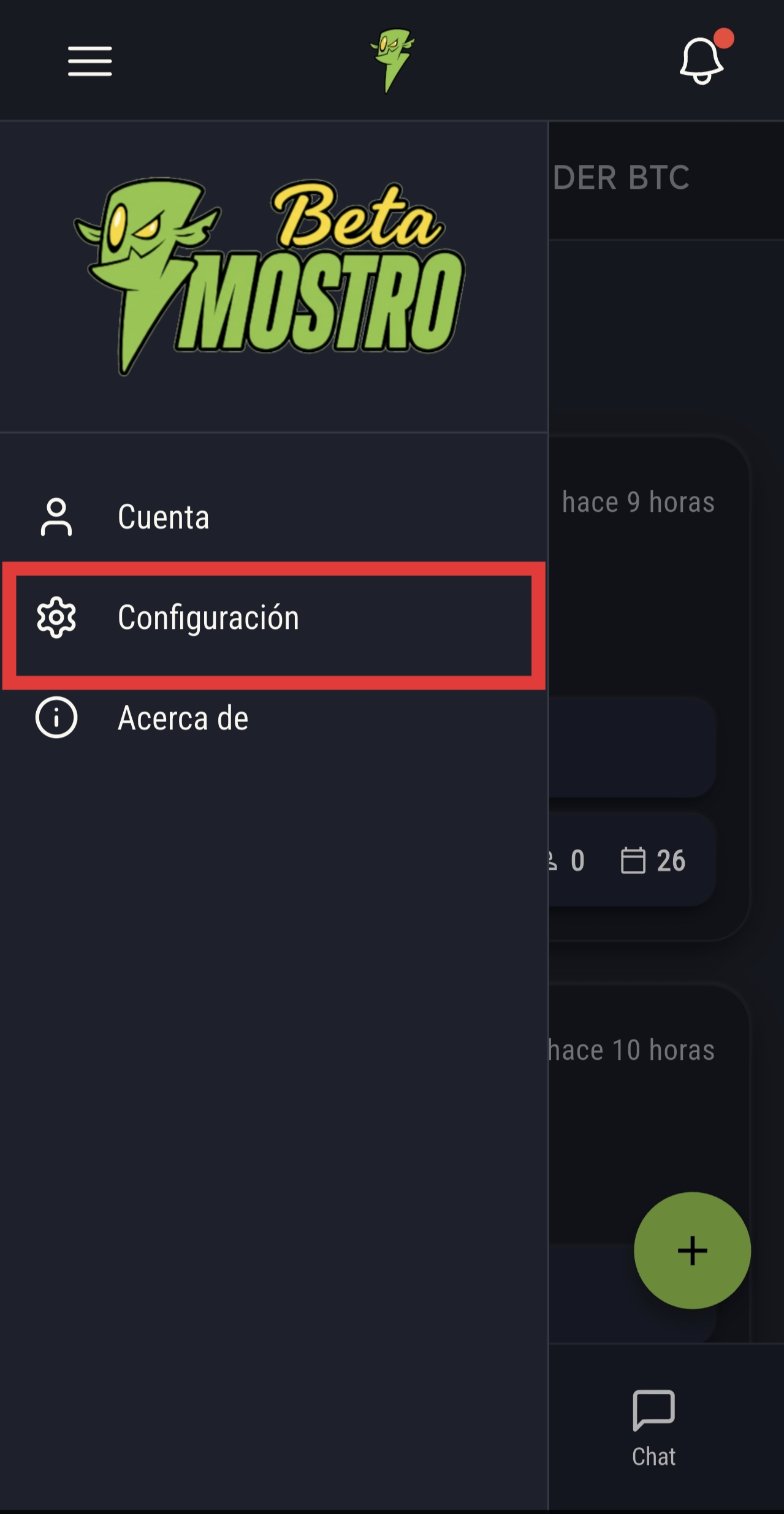 Paso 1: Abre Mostro y ve al menú lateral