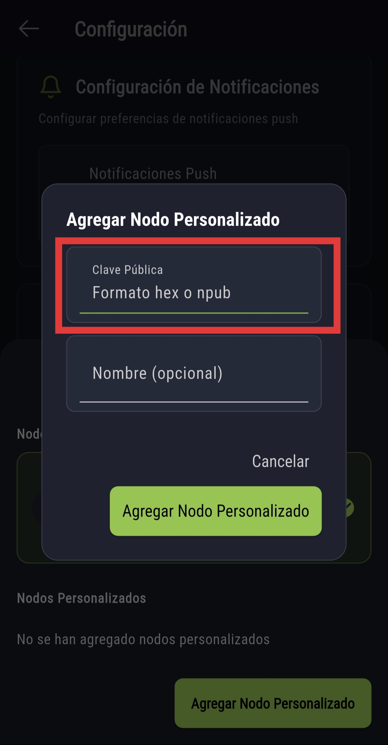 Paso 4: Toca Selecciona el nodo Mostro