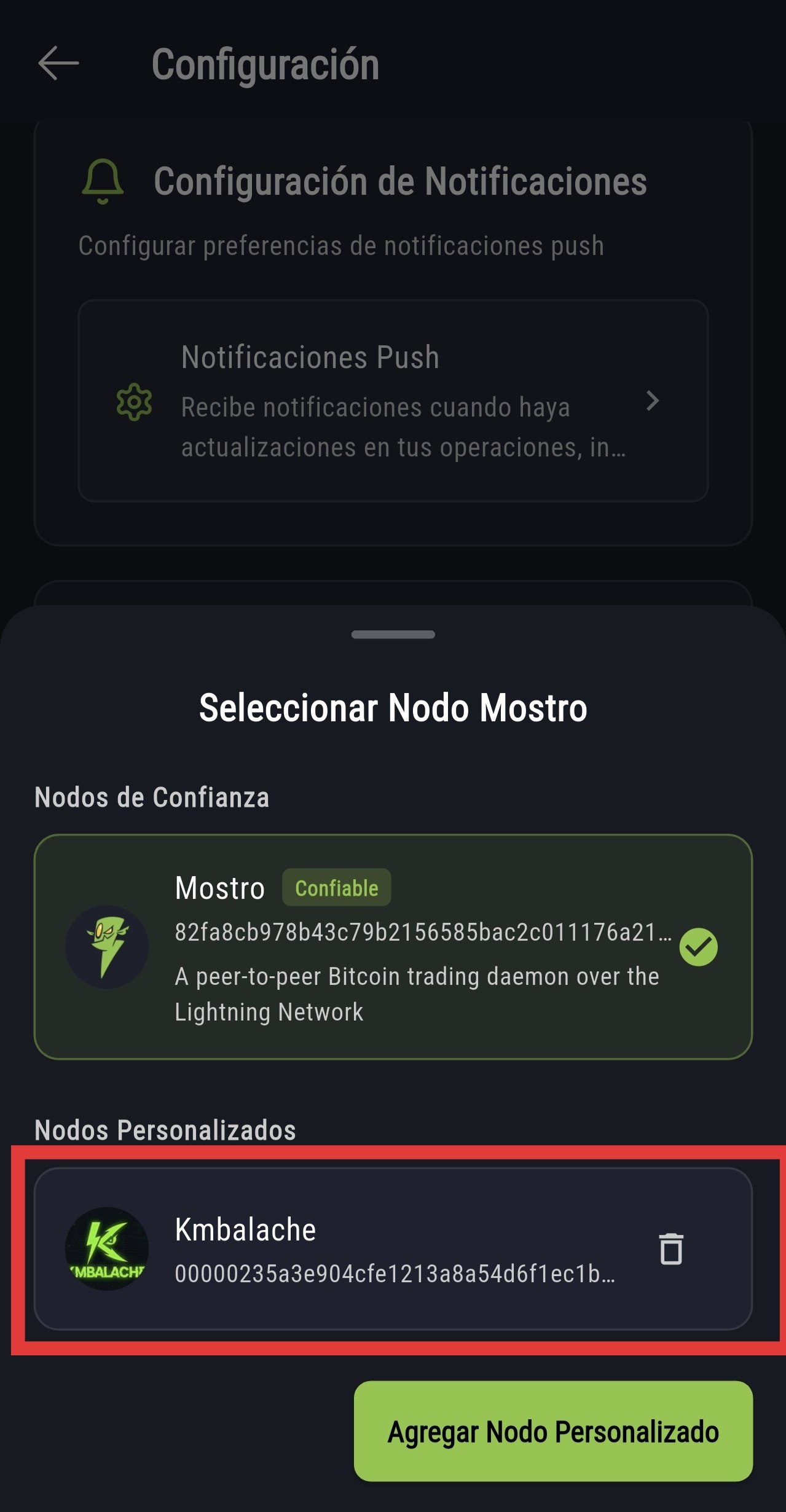 Paso 6: Confirma la selección de Kmbalache